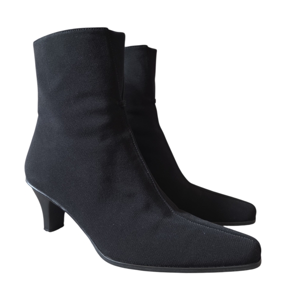 Stuart Weitzman Shoes - Stuart Weitzman Gore-Tex Black Heeled Boots 7.5